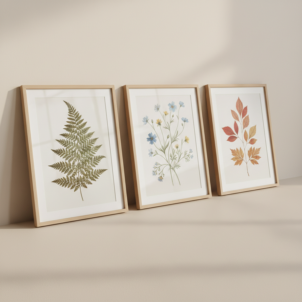 Set de 3 cuadros Bosque